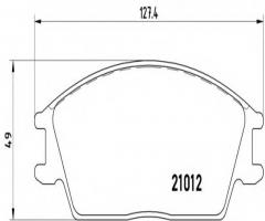 Brembo p30001 klocki hamulcowe hyundai pony, accent z czujnikiem, honda accord ii hatchback (ac, ad)