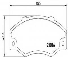 Brembo p68016 klocki hamulcowe renault 21 86-95 z czujnikiem, renault 21 sedan (l48_)