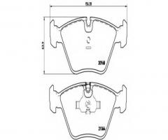 Brembo p06012 klocki hamulcowe bmw 5 e34 88-97, bmw 5 (e34)