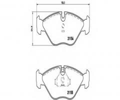 Brembo p71005 klocki hamulcowe saab 9000 87-98, saab 9000 hatchback