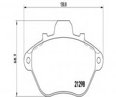 Brembo p61039 klocki hamulcowe peugeot 605 89-91 z czujnikiem, peugeot 605 (6b)