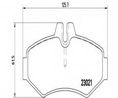 Brembo p50020 klocki hamulcowe vw/db sprinter 96-tył, mercedes-benz klasa g (w463)