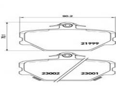 Brembo p50038 klocki hamulcowe smart 98-04, smart fortwo coupe (451)