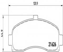 Brembo p56031 klocki hamulcowe nissan micra k11e 92-02, nissan micra ii (k11)