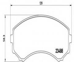 Brembo p54029 klocki hamulcowe mitsubishi pajero 00 -