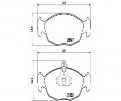 Brembo p59011 klocki hamulcowe opel astra f, corsa b, chevrolet corsa kombi, daewoo nexia (kletn)