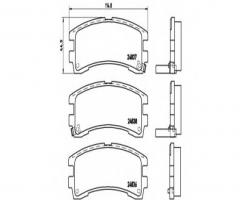 Brembo p56017 klocki hamulcowe nissan terrano 87-93 tył, nissan terrano ii (r20)