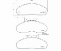 Brembo p56019 klocki hamulcowe nissan trade 94-01 przód, nissan trade platforma / podwozie