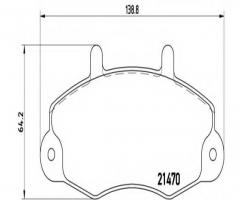 Brembo p24032 klocki hamulcowe ford transit 14 91-98, ford transit autobus (e_ _)