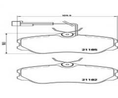 Brembo p23045 klocki hamulcowe fiat croma 88-96 z czujnikiem, fiat croma (154), lancia thema (834)