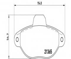 Brembo p23054 klocki hamulcowe fiat cinquecento, fiat cinquecento (170)