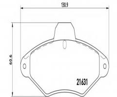 Brembo p61052 klocki hamulcowe citroen xantia 93-01 z czujnikiem, citroËn xantia (x1)