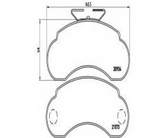 Brembo p50021 klocki hamulcowe mercedes, mercedes100 91-96, mercedes-benz 100 autobus (631)