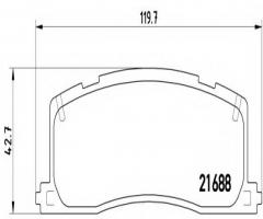 Brembo p83030 klocki hamulcowe toyota previa 90-00 tył, toyota previa (tcr2_, tcr1_)