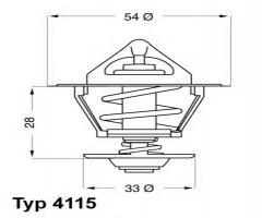 Wahler 4115.92d termostat opel 1.6/1.7d/td/1.8, opel kadett d (31_-34_, 41_-44_)