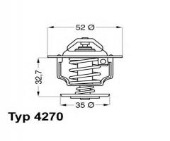 Wahler 4270.88d termostat ford zetec 16v + 1.8 d/td, ford sierra (gbg, gb4)