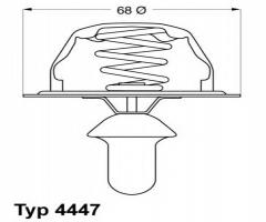 Wahler 4447.85d termostat citroen xantia, citroËn xm (y3), peugeot 605 (6b)