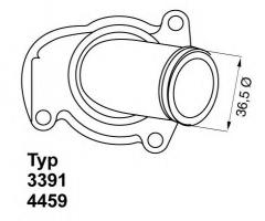 Wahler 4459.92d termostat opel 1,0 12v 1.2 16v 1.4 w obudowie, opel corsa d