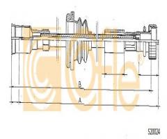 Cofle s20024 linka prędkościomierza opel, opel vectra a hatchback (88_, 89_)