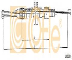 Cofle 10.6023 linka hamulca ręcznego peugeot, peugeot 306 hatchback (7a, 7c, n3, n5)