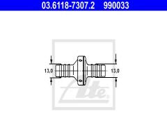 Ate 03.6118-7307 zawór serwa bmw/fiat