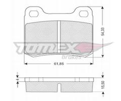 Tomex 10371 klocki hamulcowe mercedes w124,w201 tył, mercedes-benz 190 (w201)