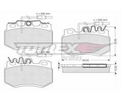Tomex 10551. klocki hamulcowe przód citroen 15/p-205, citroËn ax (za-_), mega club
