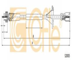 Cofle s20005 linka prędkościomierza opel, opel corsa b (73_, 78_, 79_)