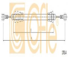 Cofle 1703.4 linka gazu iveco, iveco daily ii platforma / podwozie