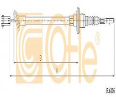 Cofle 18.6106 linka sprzęgła suzuki, suzuki swift ii hatchback (ea, ma)