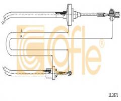Cofle 11.2871 linka sprzęgła renault, renault 19 i (b/c53_)