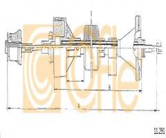Cofle 11.291 linka sprzęgła renault, renault espace i (j11_)