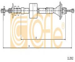 Cofle 11.2912 linka sprzęgła renault, renault espace ii (j/s63_)