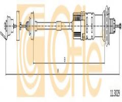 Cofle 11.3029 linka sprzęgła peugeot, peugeot 206 hatchback (2a/c)