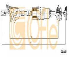 Cofle 11.3214 linka sprzęgła peugeot, peugeot 106 ii (1)