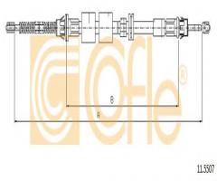 Cofle 11.5507 linka hamulca ręcznego ford, ford mondeo i (gbp), jaguar xj (x35_, _j12_, _j24_)