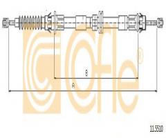 Cofle 11.5510 linka hamulca ręcznego ford, ford mondeo i (gbp)