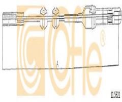 Cofle 11.5921 linka hamulca ręcznego opel, opel vectra a hatchback (88_, 89_)