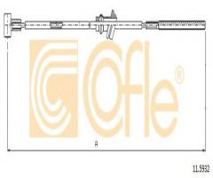 Cofle 11.5932 linka hamulca ręcznego opel, opel vectra b hatchback (38_)