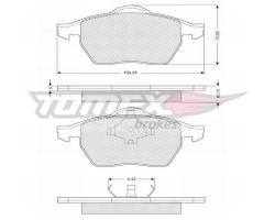 Tomex 1212 klocki hamulcowe vw golf iv 1,8t-2,8 v6 97 -, audi a3 (8l1), seat toledo ii (1m2)