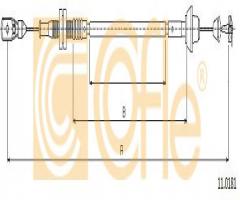 Cofle 11.0181 linka gazu ford, ford mondeo i (gbp)