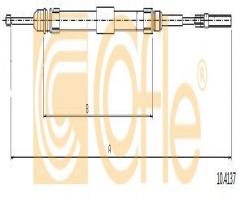 Cofle 10.4137 linka hamulca ręcznego bmw, bmw 3 (e46)