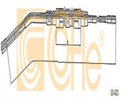 Cofle 10.425 linka hamulca ręcznego bmw, bmw 3 (e30)