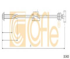 Cofle 10.5415 linka hamulca ręcznego ford, ford escort vii (gal, aal, abl)