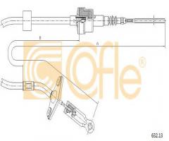 Cofle 632.13 linka sprzęgła fiat, fiat palio (178bx)