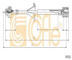 Cofle s07122 linka prędkościomierza fiat, fiat ducato panorama (280), lada 1200-1500 kombi
