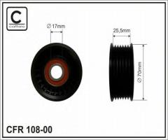 Caffaro 108-00 rolka napinacza, audi q7 (4l), vw phaeton (3d_)