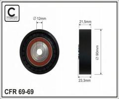 Caffaro 69-69 rolka napinacza, toyota avensis (_t22_)