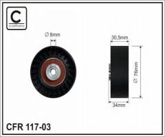 Caffaro 117-03 rolka napinacza, ford mondeo iii sedan (b4y)