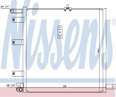Nissens 94300 chłodnica klimatyzacji saab, saab 9000 hatchback